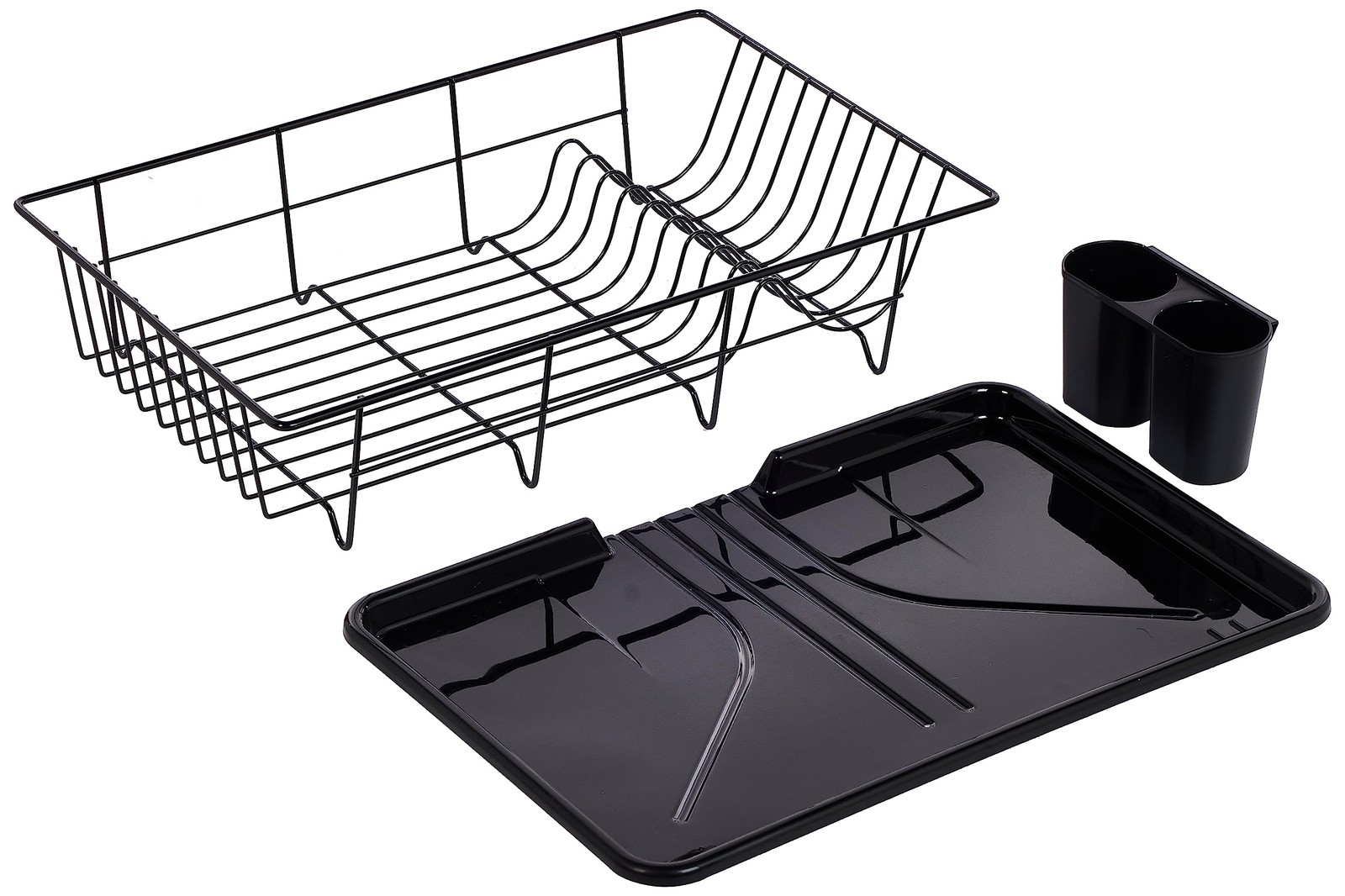Sweet Home Collection Dish Drainer Drain Board And Utensil Holder Simp