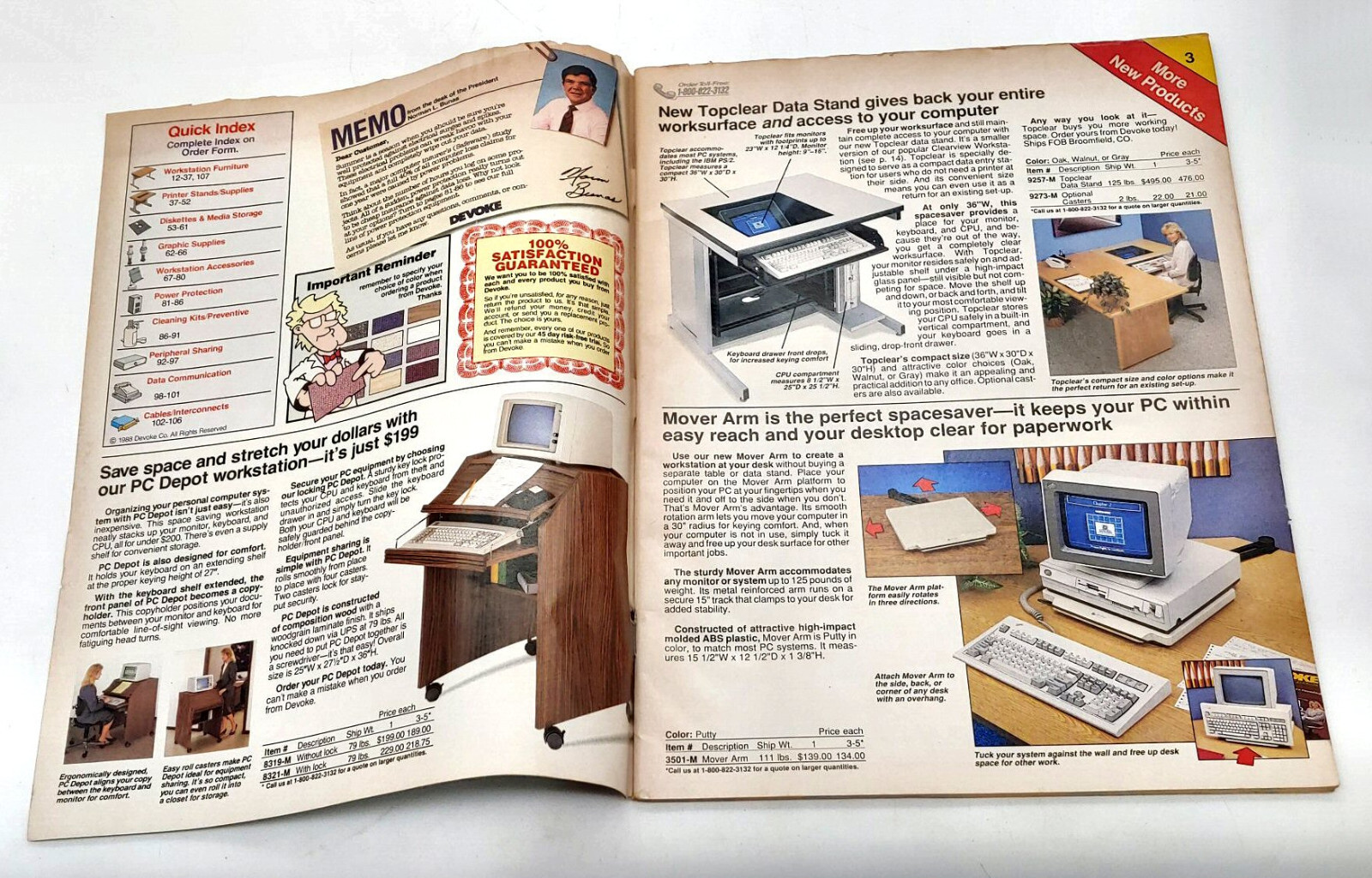 Summer 1988 Devoke Computer Support Products Catalog