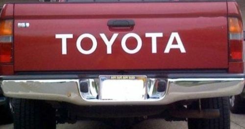 TOYOTA TRUCK TAILGATE Vinyl Decal Sticker WHITE 31"