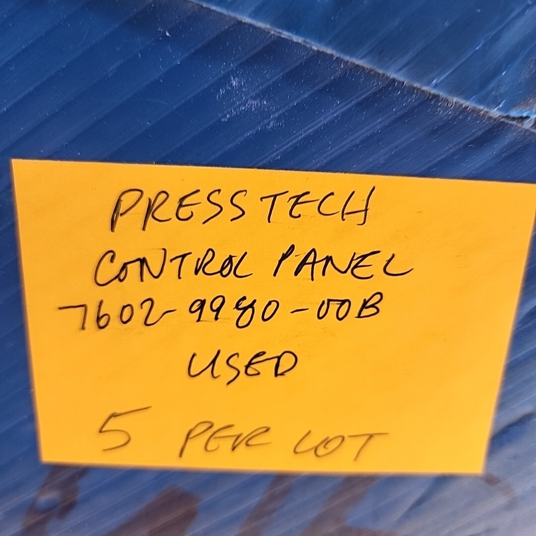 5 Pack PressTech Controls Crosfield 7602-9980-00B Control Panel Unit w/ Board