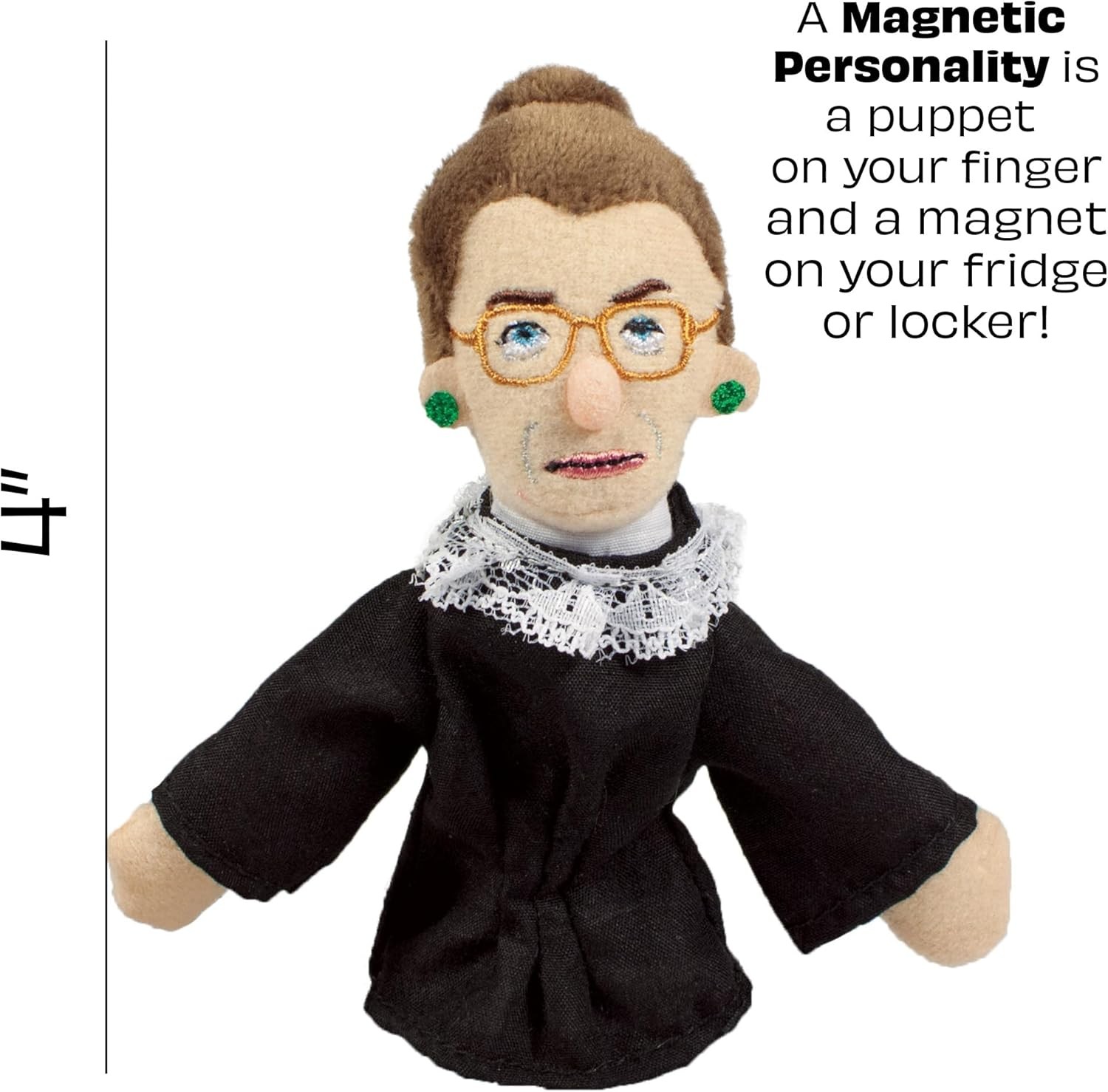 Magnetic Personality Finger Puppet Ruth Bader Ginsburg UPG 08989