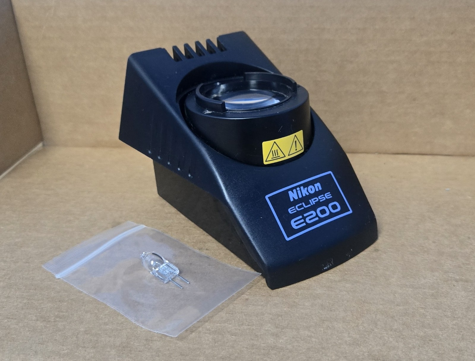 Nikon Eclipse E200 Microscope Lamp Cover Assembly W/ Bulb (INV01-BINZ001B)