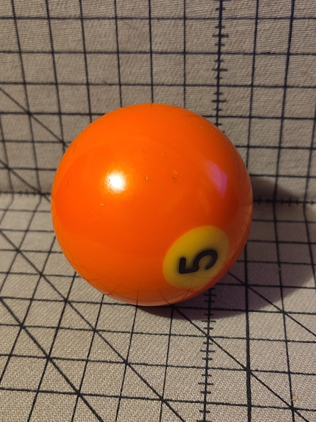 Vintage Aramith # 5 Orange Solid Pool Ball Billiard 2 1/4” Replacement Belgium