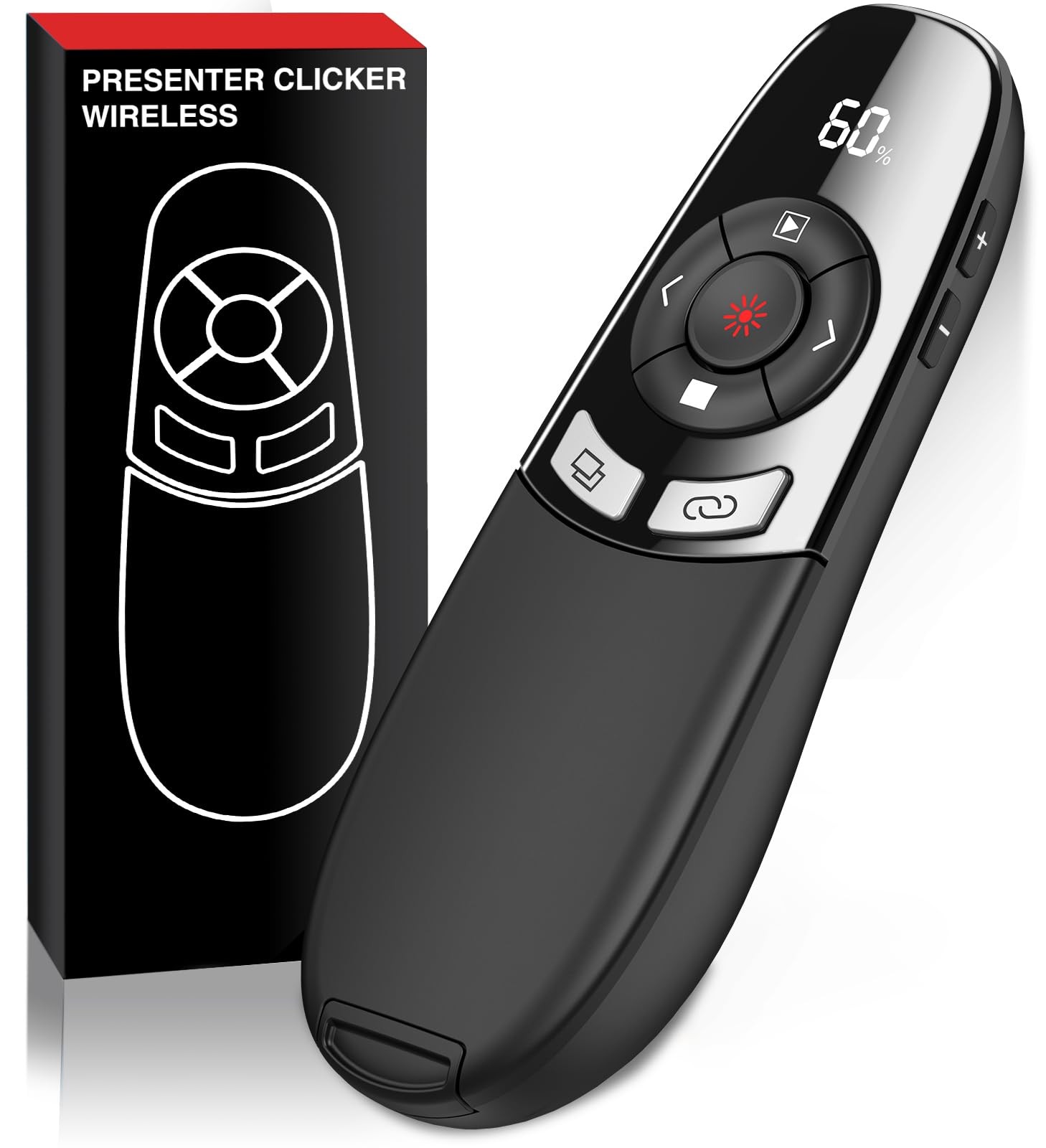 Presenter USB C, 2.4 GHz Wireless PowerPoint Remote Control for Windows/Mac/Po...
