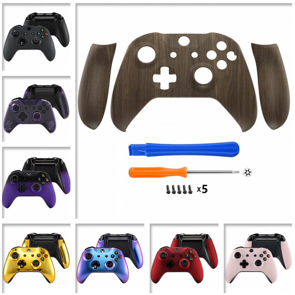 Custom Shell for Xbox One S X Controller Housing Back Panels Replacement Parts