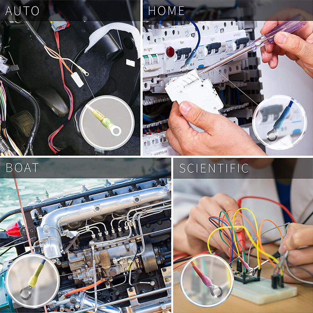 Heat Shrink Connectors Electrical Crimp Wire Connector Marine Ring Terminals