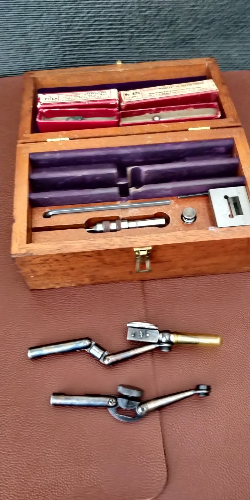 Moore Tools INDICATOR FULL SET IN MINT CONDITION jig borer gooseneck