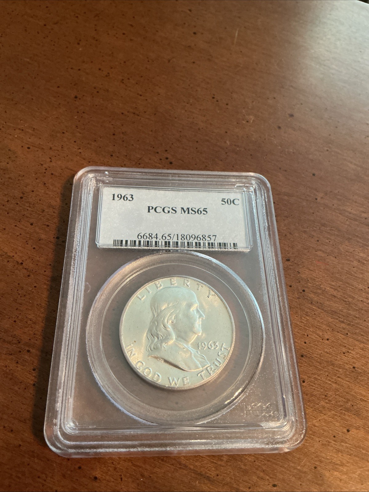 1963 Franklin Half Dollar PCGS MS65