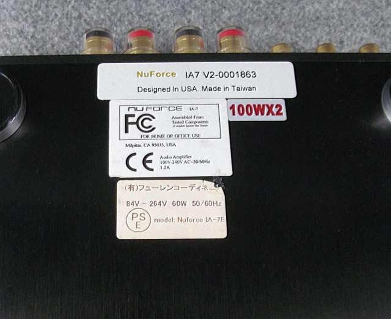 NU FORCE IA-7 Integrated Amplifier #BE15403
