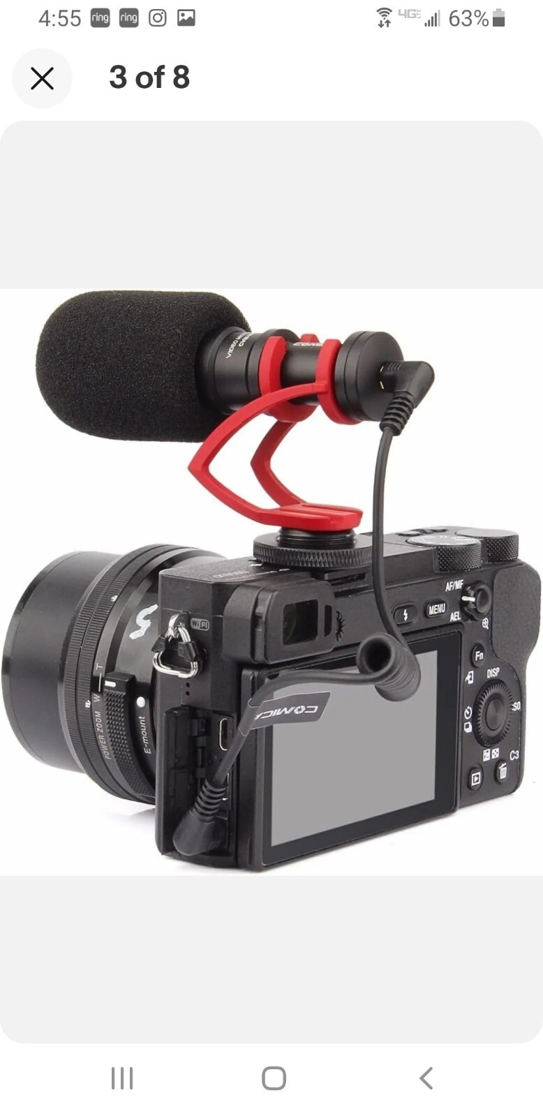 Comica CVM-VM10 Cardioid Directional Shotgun Video Microphone