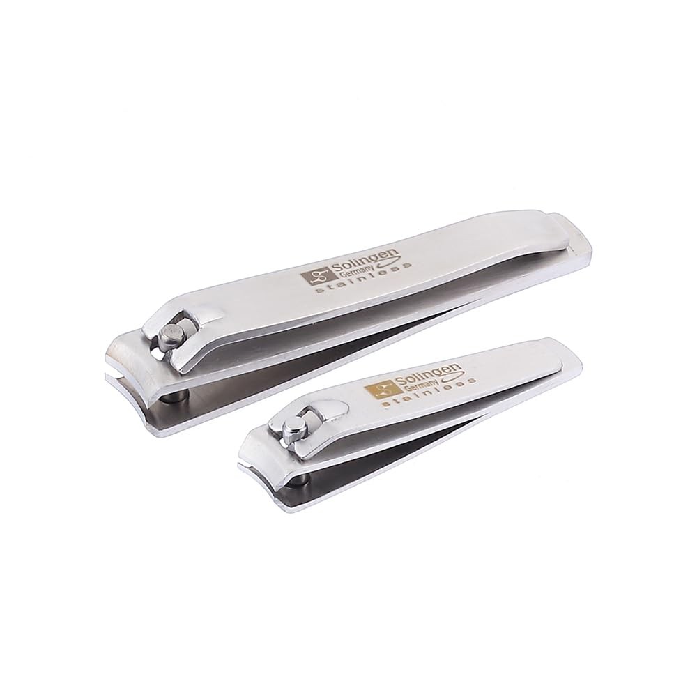 Solingen Germany Nail Clippers | 2 Pcs Stainless Steel Sharp Toenail & Finger...