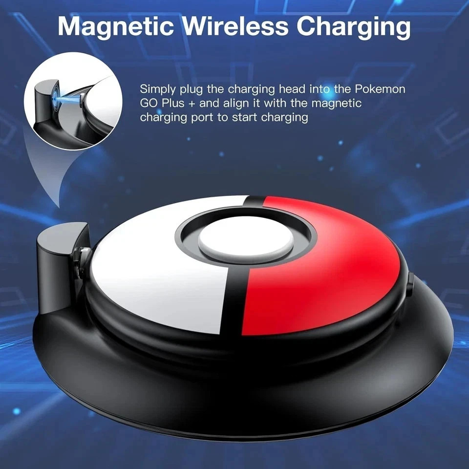 Poke GO Plus + Charger Poke GO Plus Plus Charging Dock With Silicone Case For..