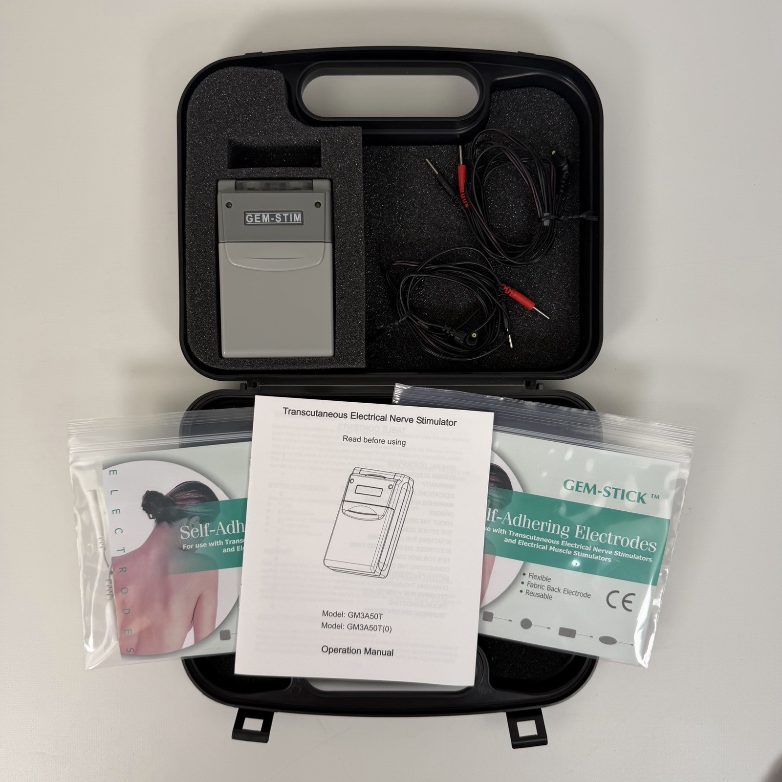 GEM-STIM GM3A50T Transcutaneous Electrical Nerve Stimulator Model
