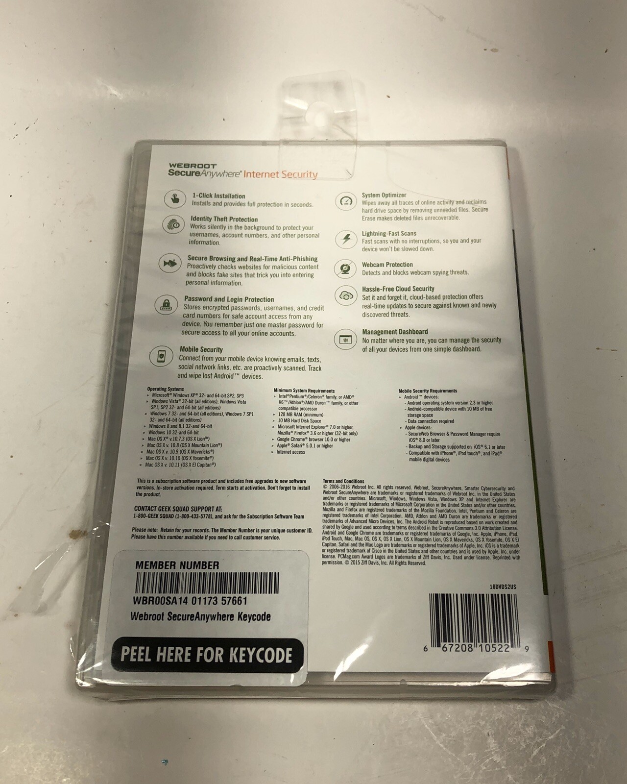 Webroot Internet Security Plus, Sealed L5