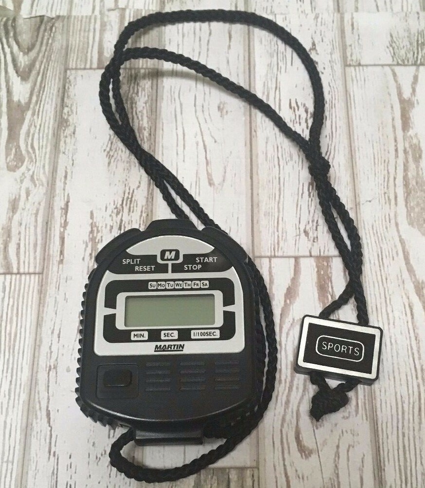 Martin Athletic Stopwatch Timer  Model SW 11 -- Needs Battery