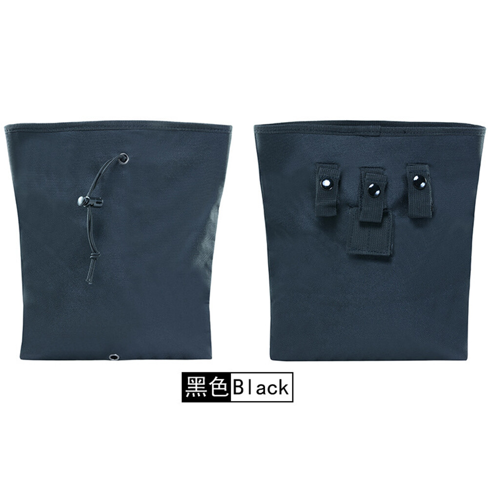 Tactical Hunting Molle Drawstring Pouch Large Folding Recycling Bag Garbage Bag