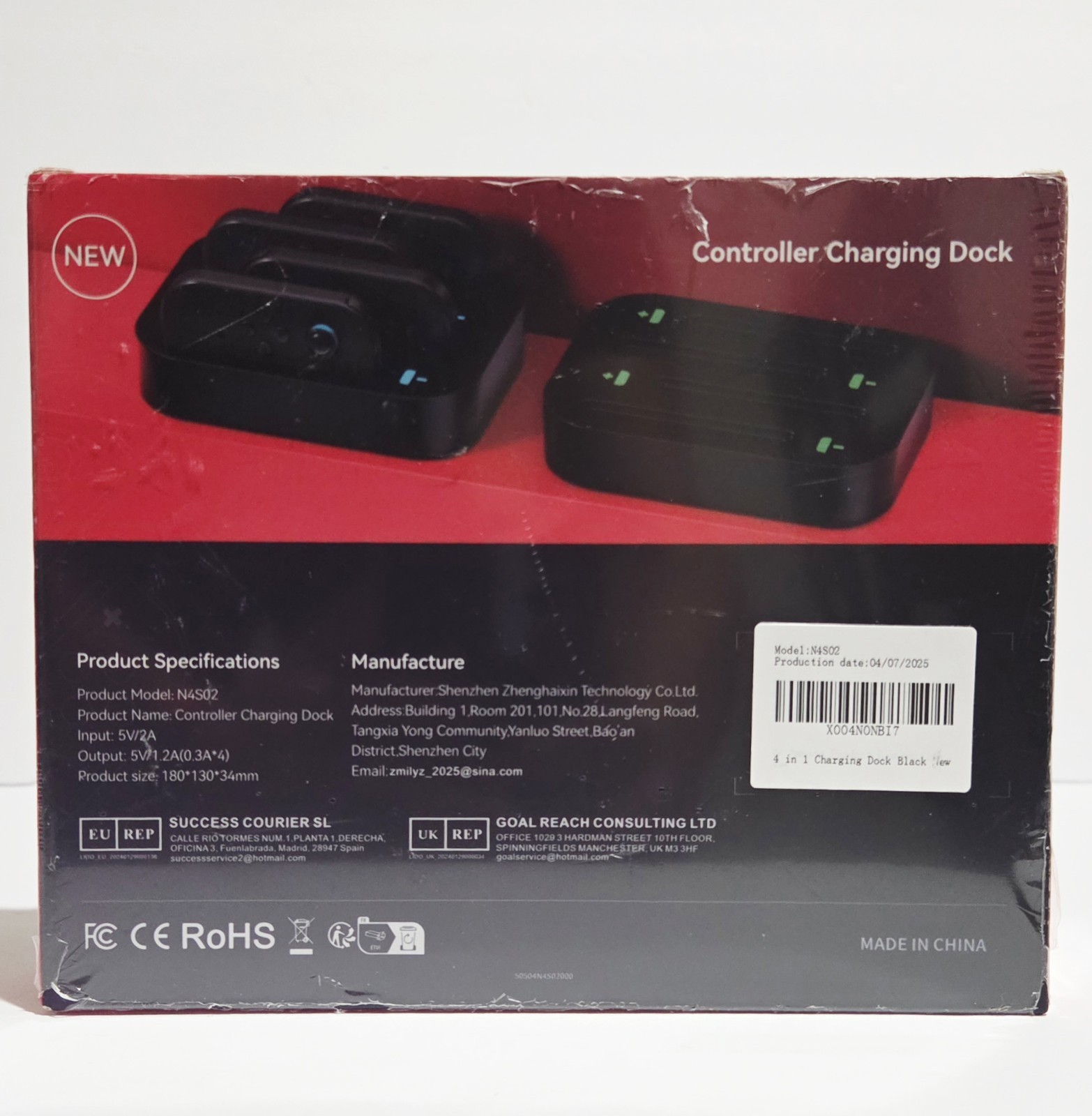 4 in 1 Controller Charging Dock for Nintendo Switch Joy-Con LED Indicator New
