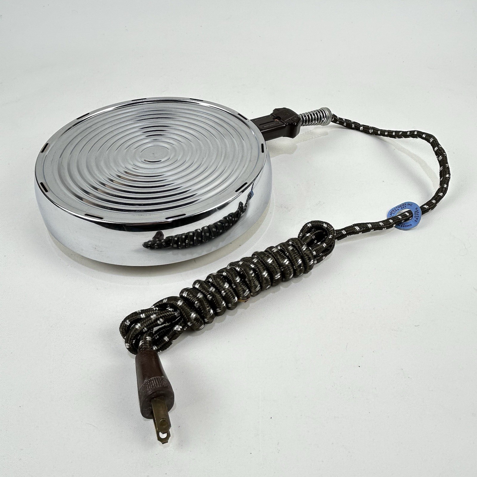 West Bend 1952 Heat-Rite Electric Hotplate Braided Cord *Base Only* Unused(?)