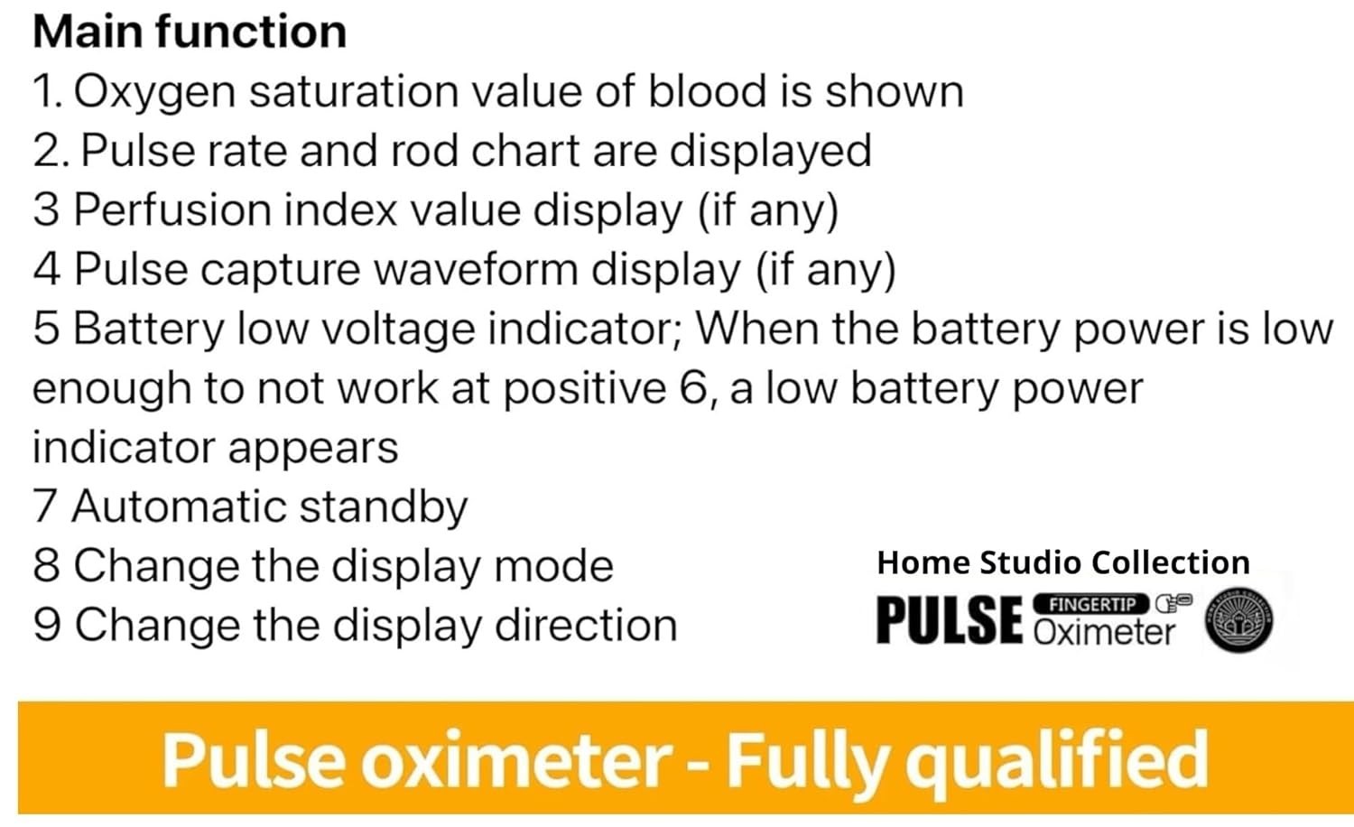 Finger Tip Pulse Oximeter LED Meter For Hospital Household