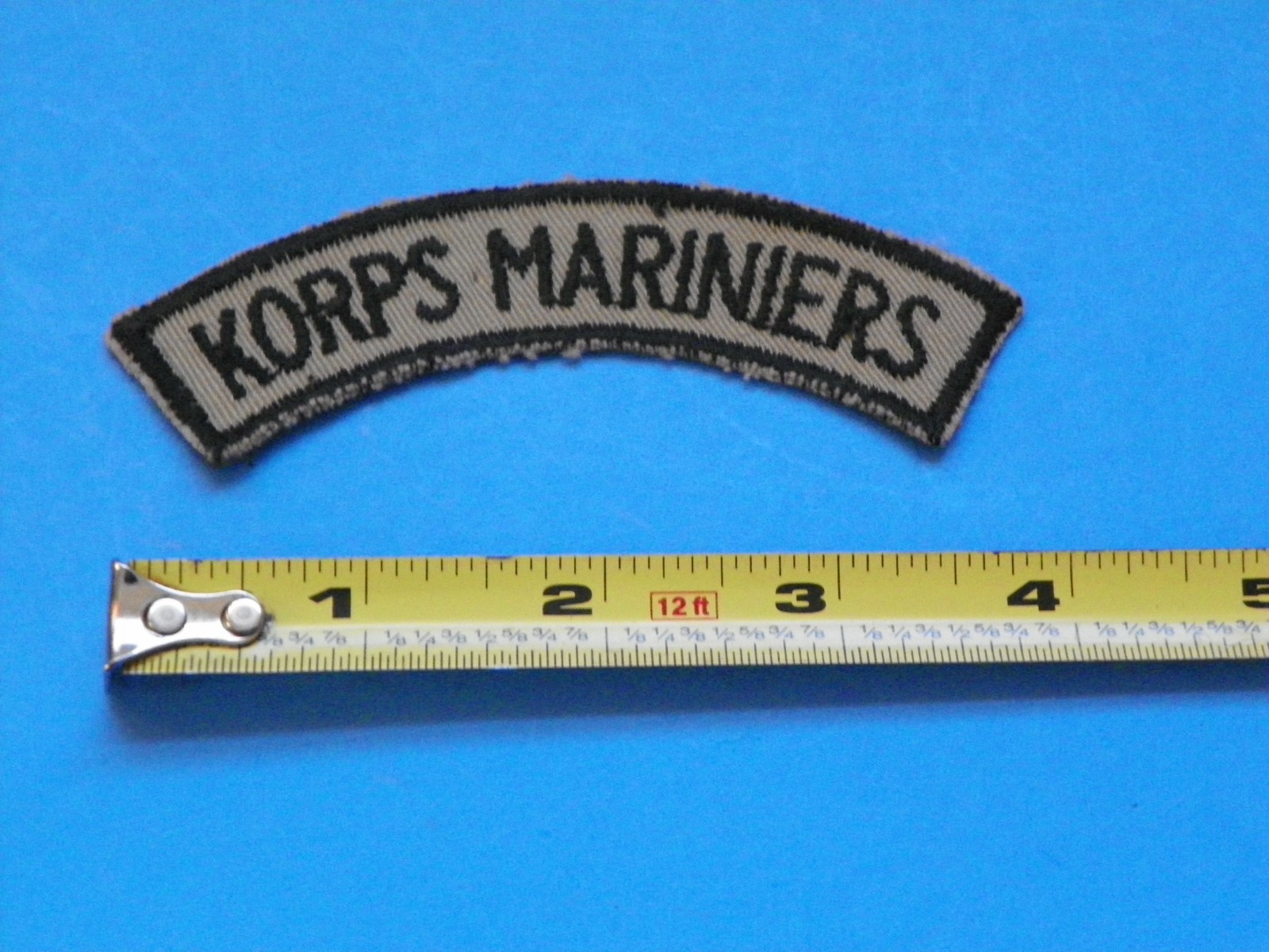 VIETNAM ORIGINAL U.S. MARINE "KORPS MARINIERS" ROCKER PATCH-NO GLOW