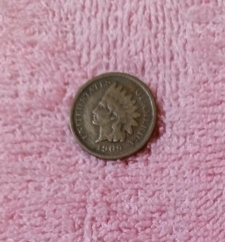 1909-S Indian Head cent, VF
