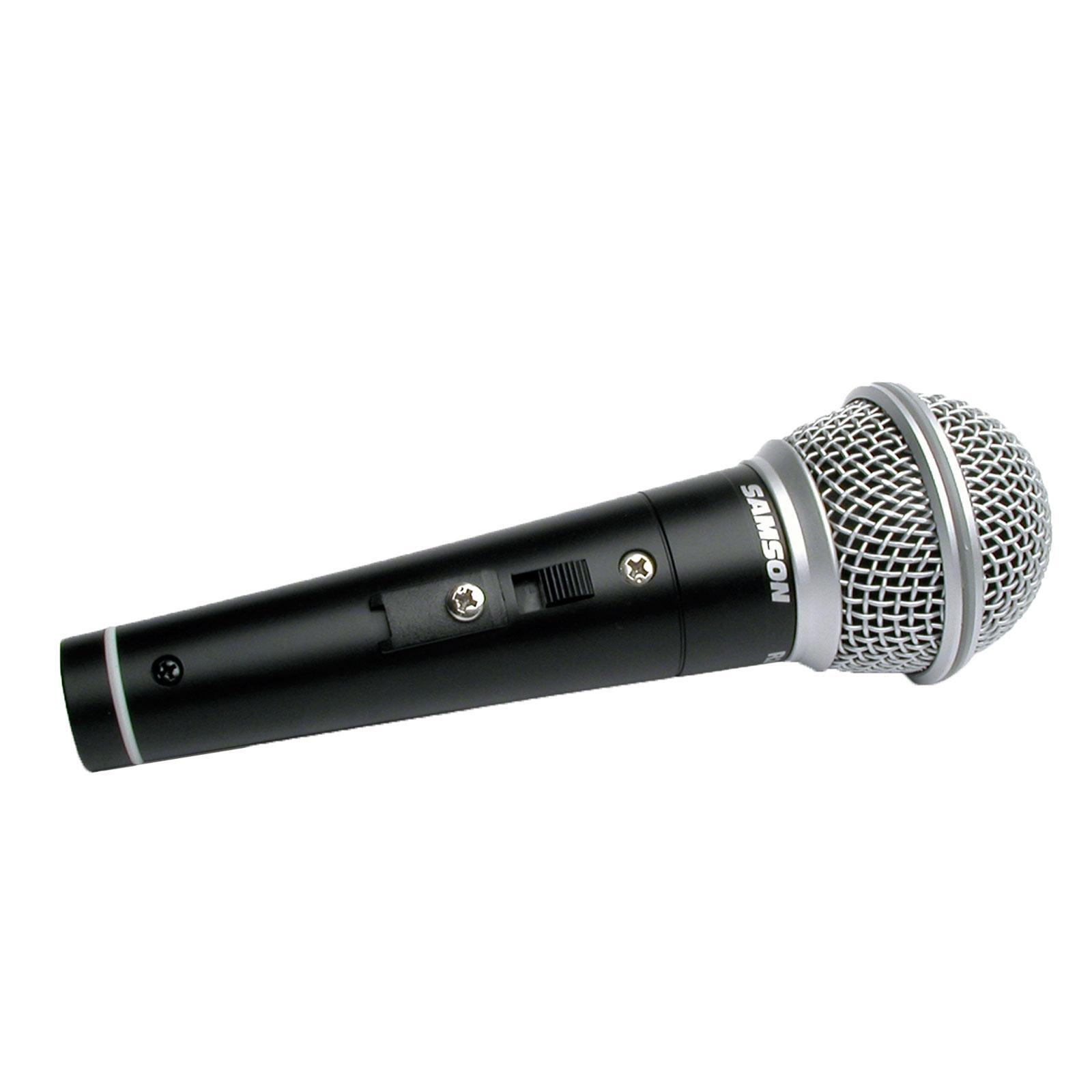 Handheld Dynamic Karaoke Microphone Vocal DJ PA Mic w Stand & Cables 4 Pack
