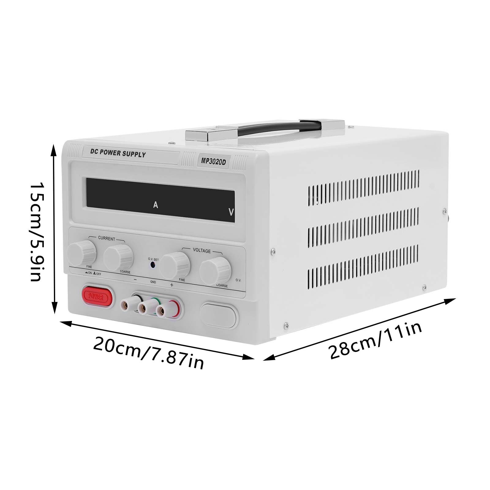 MP3020D 30V 20A DC Power Supply Variable Adjustable High Precision Digital Cord
