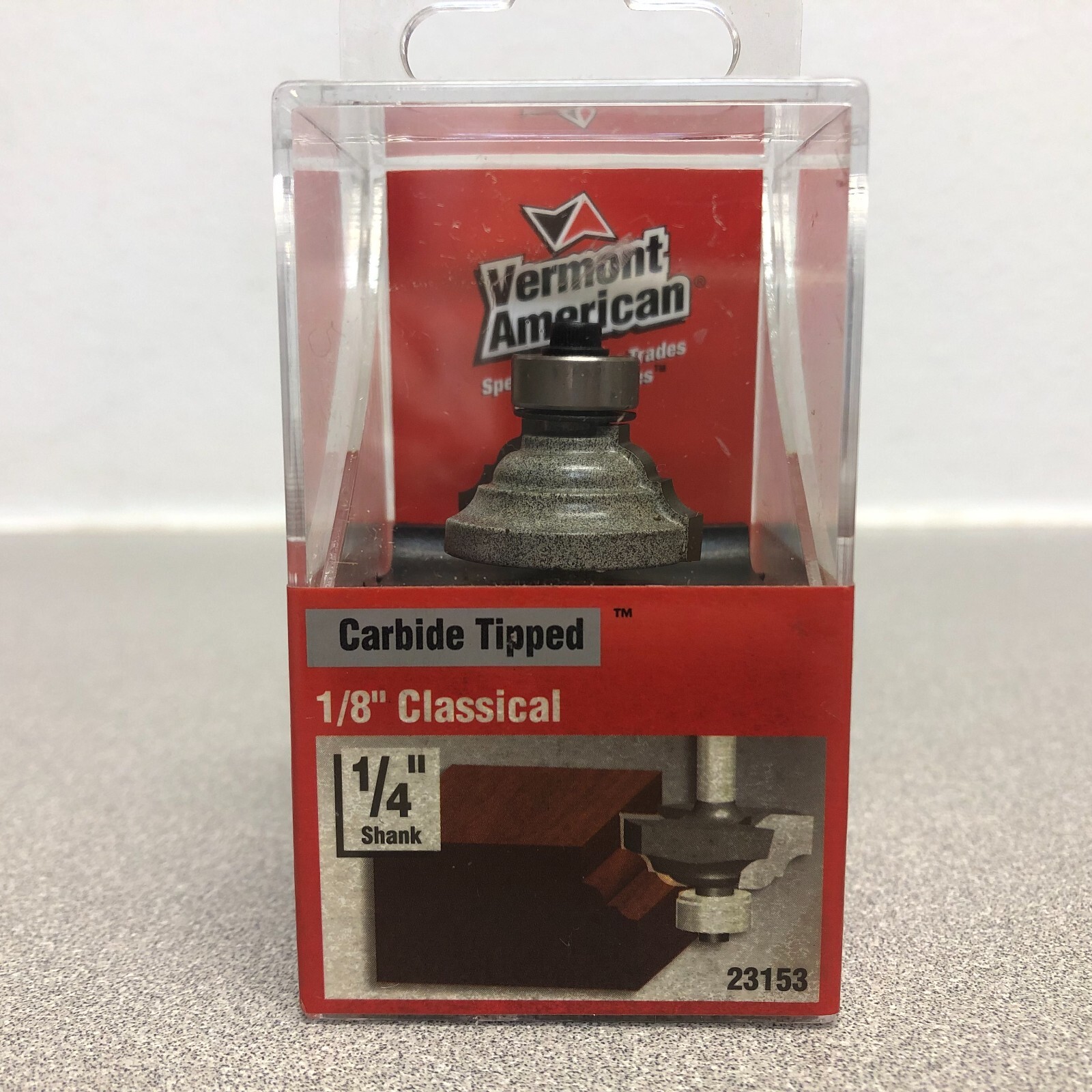 Vermont American 1-1/8" D X 1/8" X 2-1/8" L Carbide Tipped 2-Flute Router Bit
