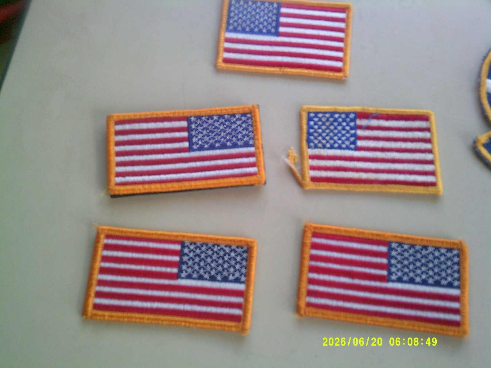 9 Various Flying & US Flag Patches