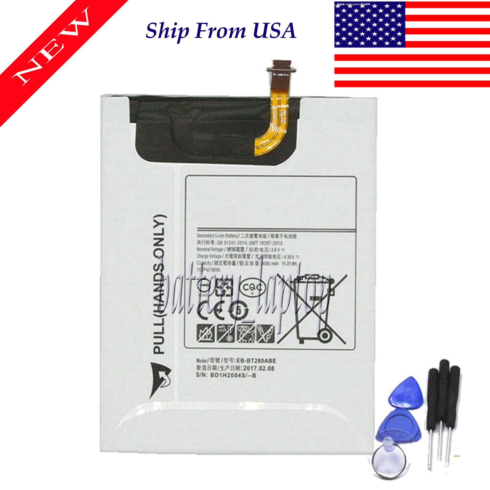 Replacement for Samsung Galaxy Tab A SM-T280 7" 8GB Tablet Battery EB-BT280ABA
