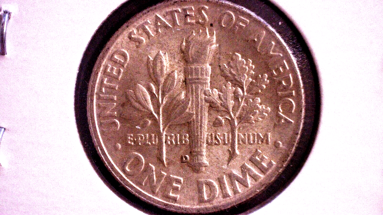 1954 d Roosevelt dime DDR Mintmark Doubled Die Mintmark EF #29