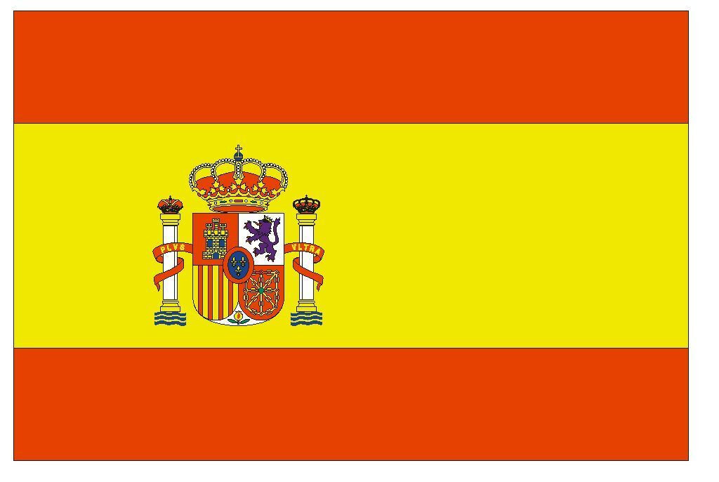 Spain International Flag Sticker Decal F479