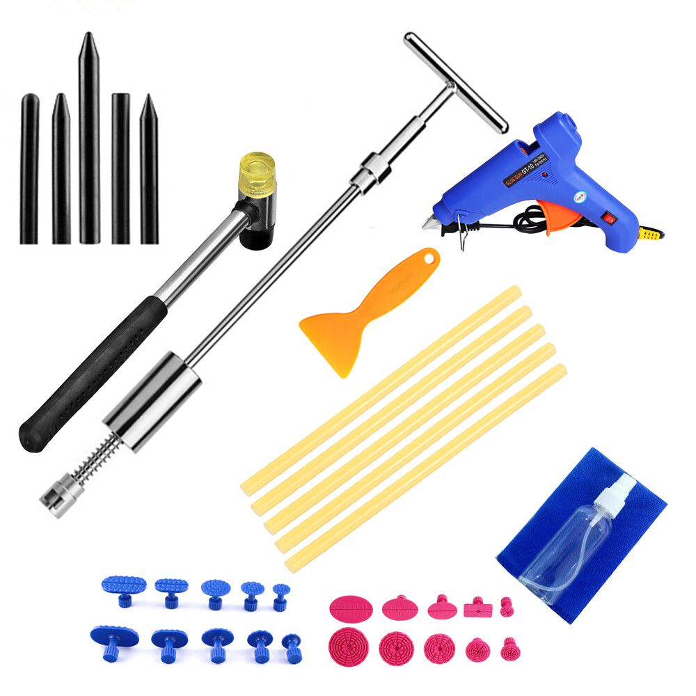 Car Dent Paintless Repair Tools Kit Hail Damage Removal 2 in 1 Slide Hammer