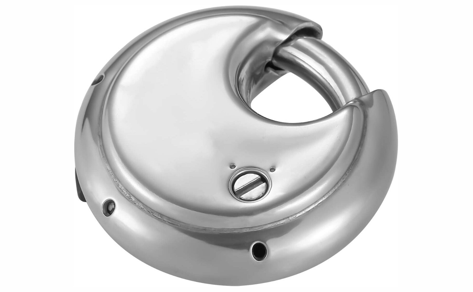 POLICE Combination Disc Padlock Stainless Steel Round Hardened Shackle Lock