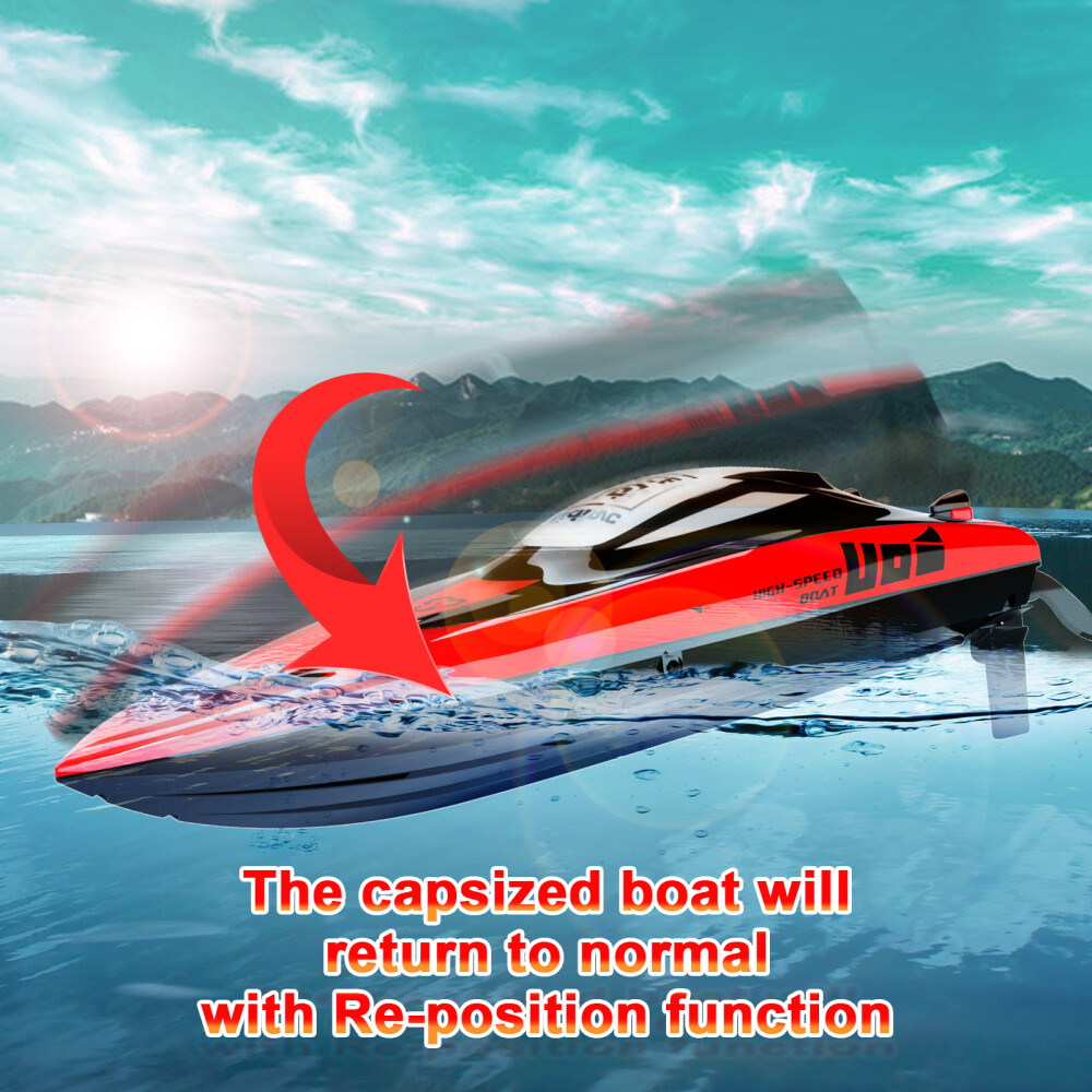 UDIRC RC Boat Brushless 40KM/H 2.4G Racing Remote Control Boat for Adult and Kid