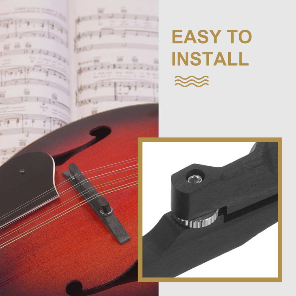Mandolin Part Replacement Bridge Ebony Stringed Instrument Parts