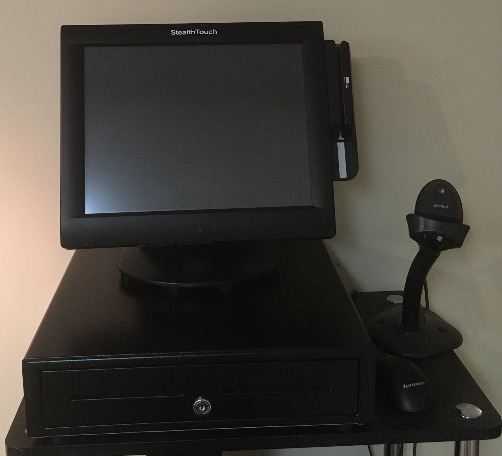POS System - 15" Touchscreen, PC, Receipt Printer, Scanner (w/o Cash Drawer)