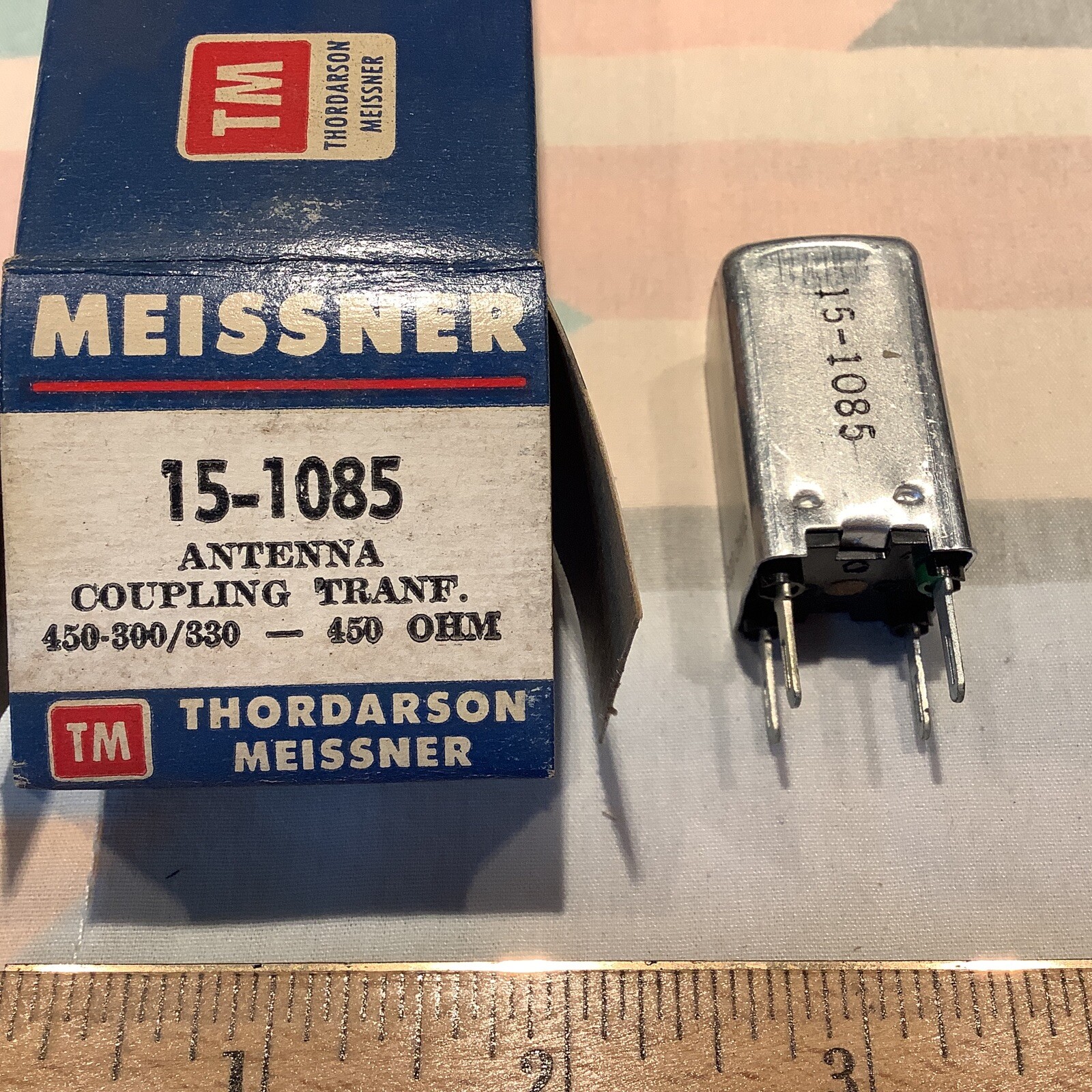 thordarson meissner 15-1085 antenna line matching transformer 450ohms - 300ohms