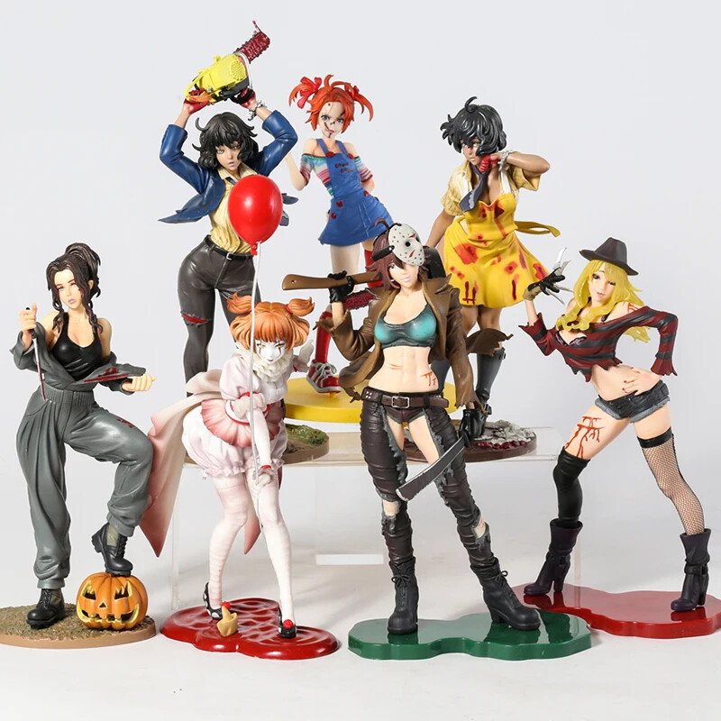Horror Bishoujo Michael Myers Freddy Krueger Jason Voorhees Chucky Pennywise PVC