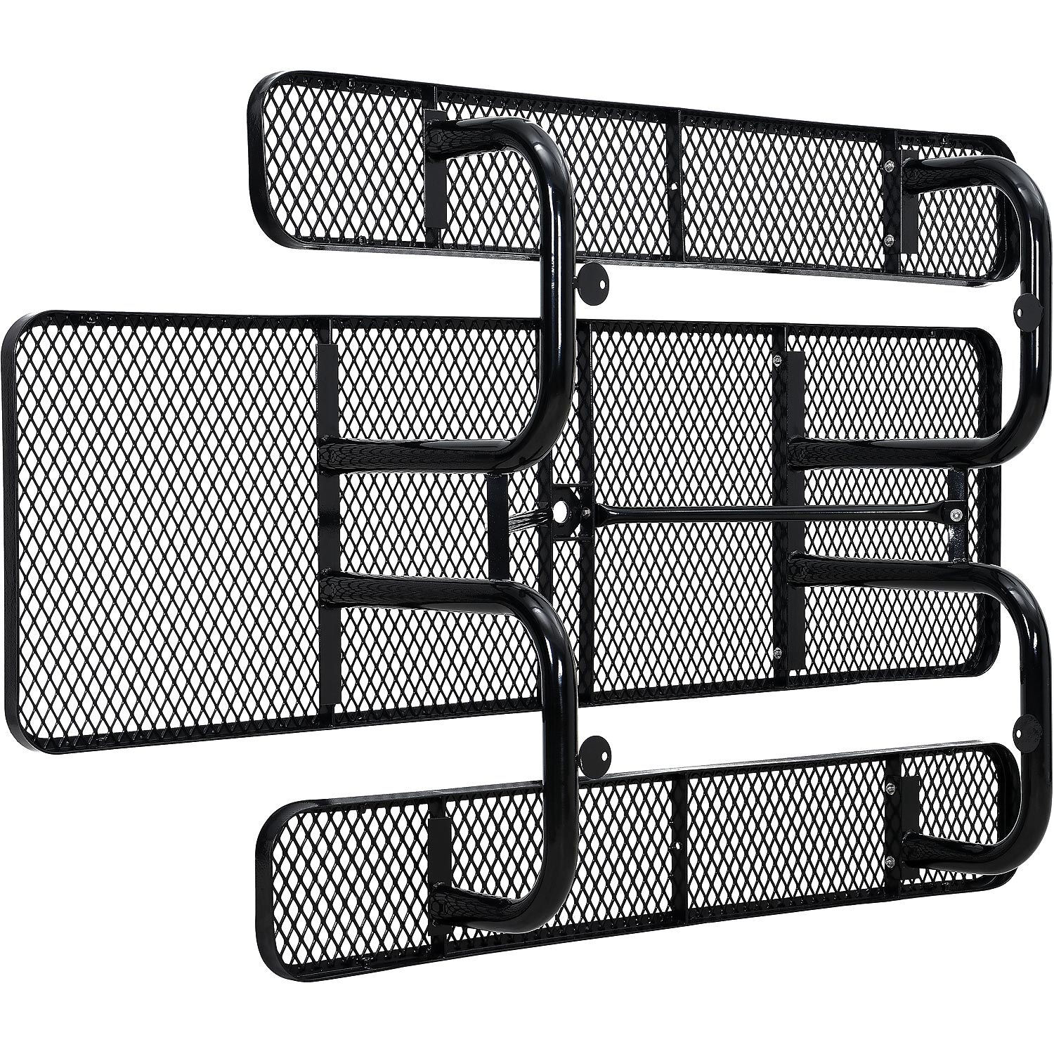 8' ADA Rectangular Picnic Table Expanded Metal Black (96" Long)