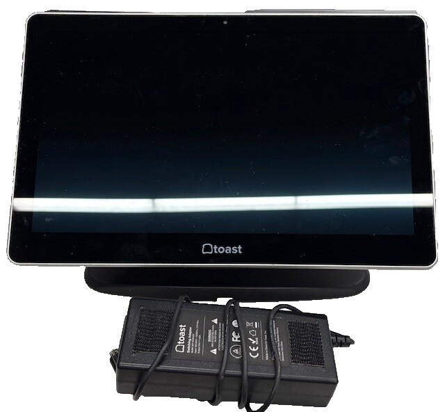 Toast Flex TT200 POS Point of Sale System Dual Display Screen with Power Supply