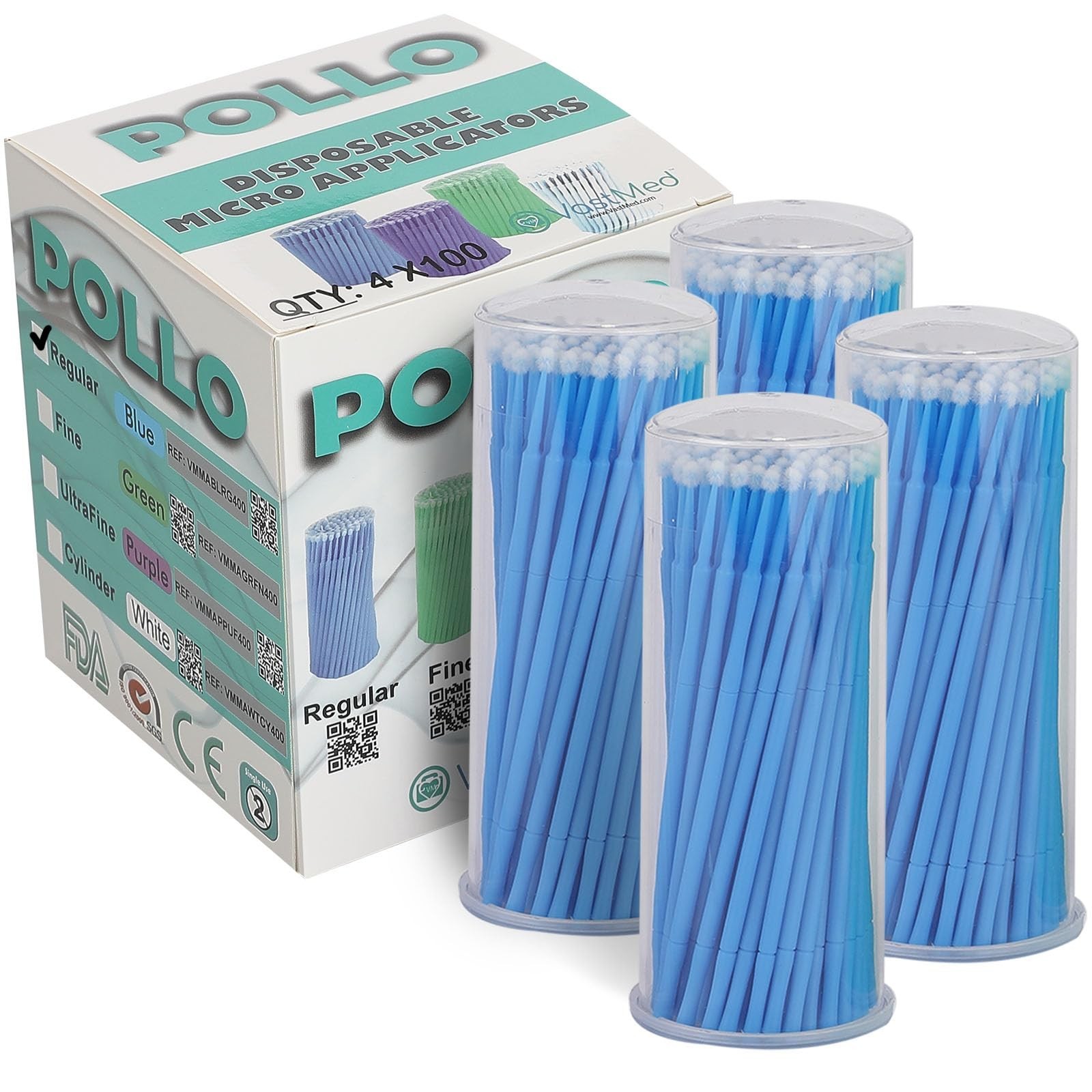 Dental Micro Applicator Brushes, Disposable by Vastmed