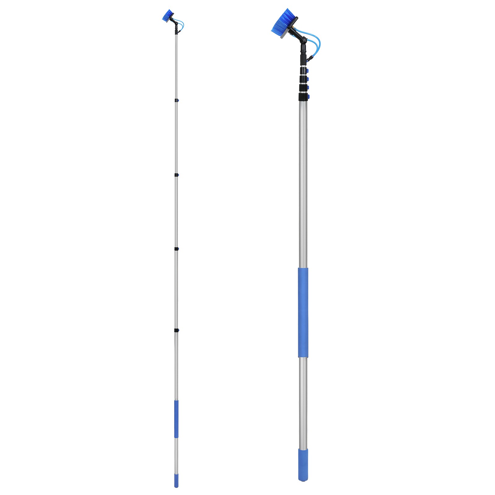 Water Fed Pole Kit, 30FT Solar Panel Cleaning Pole with Extendable Handle