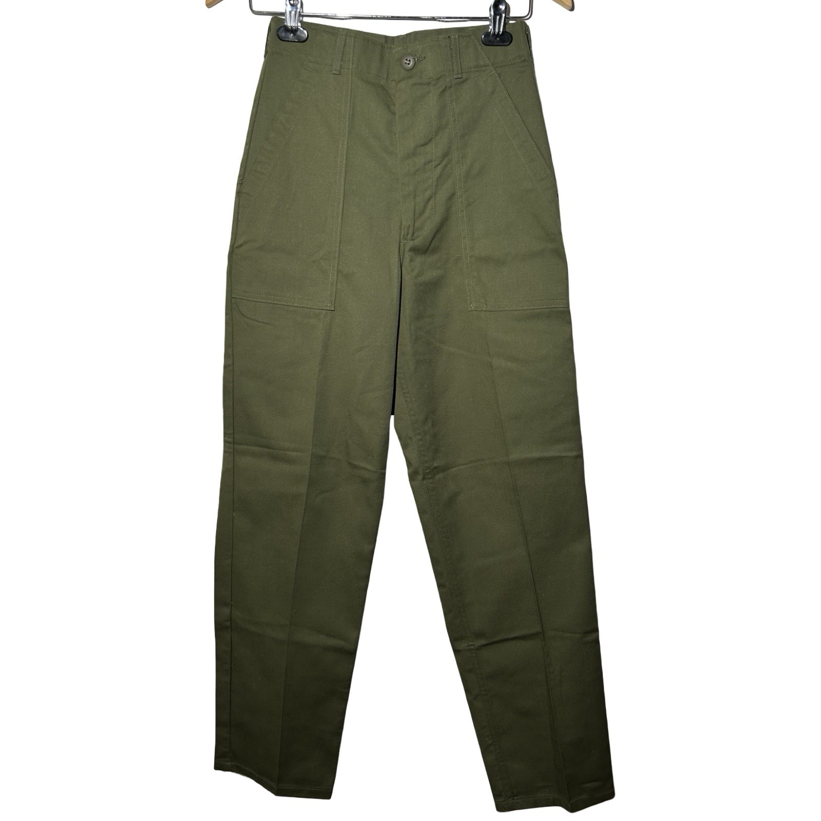 Vtg 1980 US Military OG 507 Men’s Utility Trousers Poly/Ctn Pants Green Sz 26x31