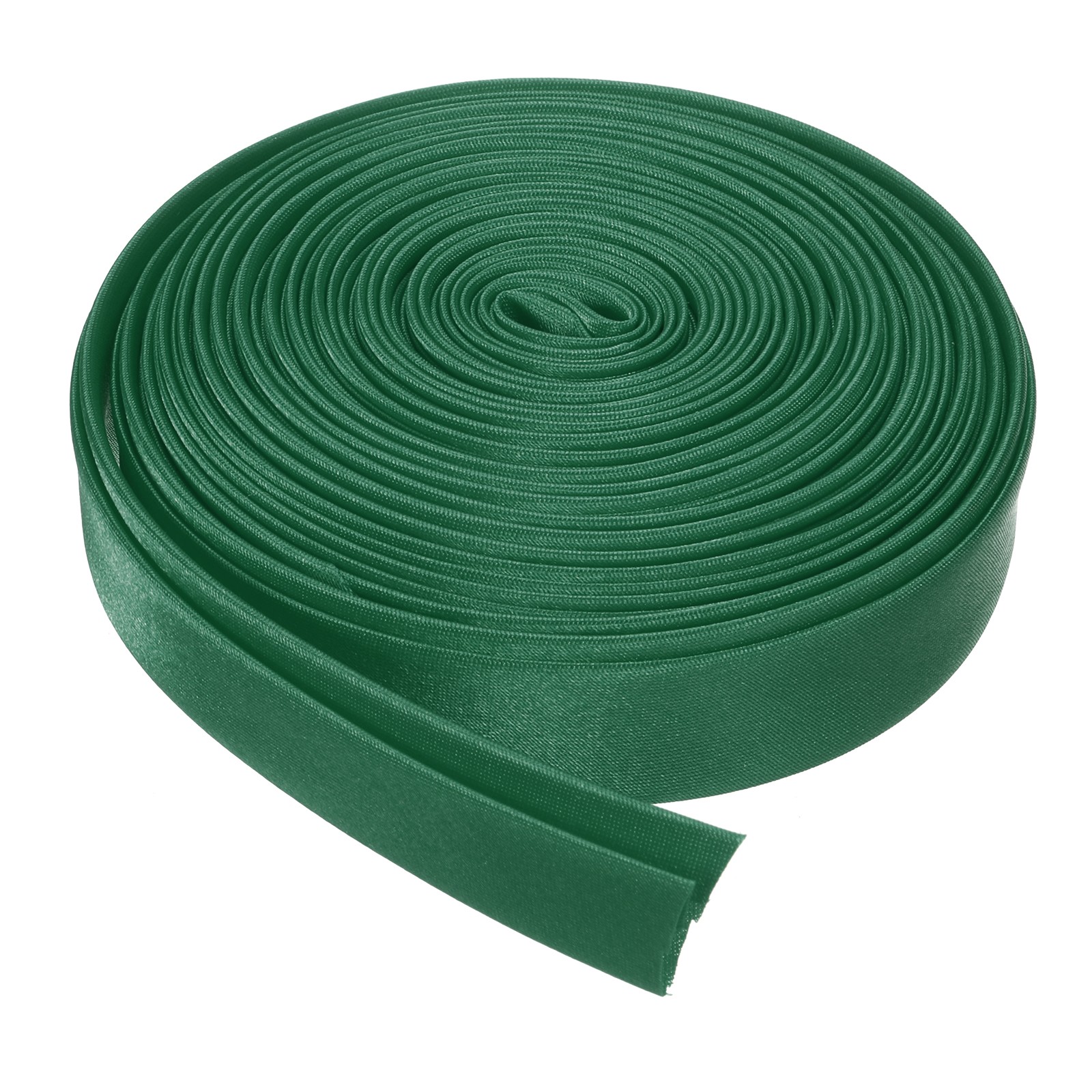 Double Fold Bias Tape 4/5 Inch x 5.5 Yards Satin Pre-fold Tape Dark Green