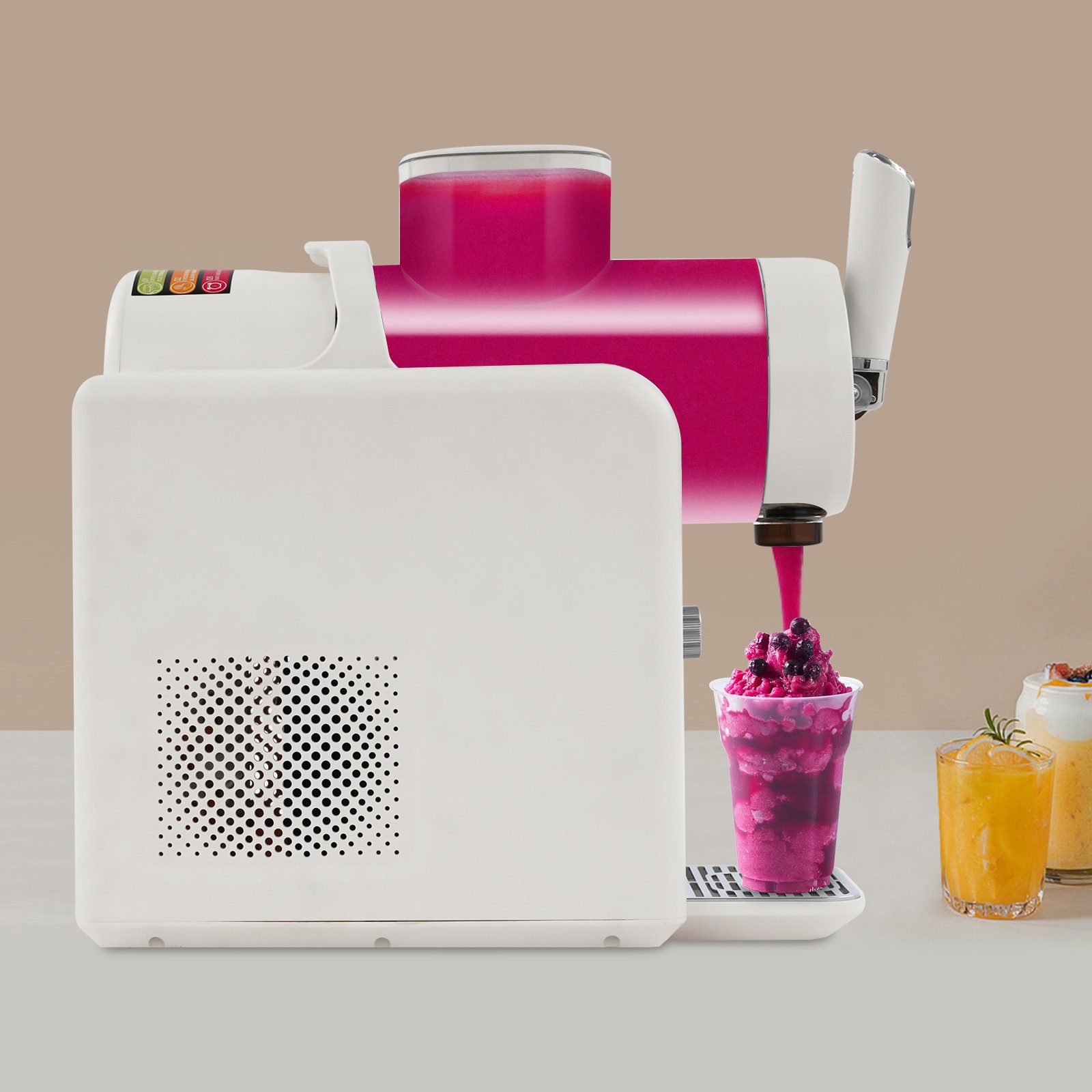 Frozen Drink Machine Set Shaved Ice Tool for Home with Self-Cleaning Function