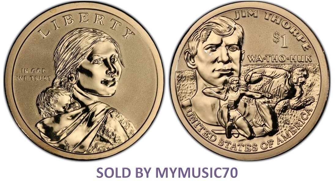 2018 P & D Native American Sacagawea Business Strike from BU US Mint Roll