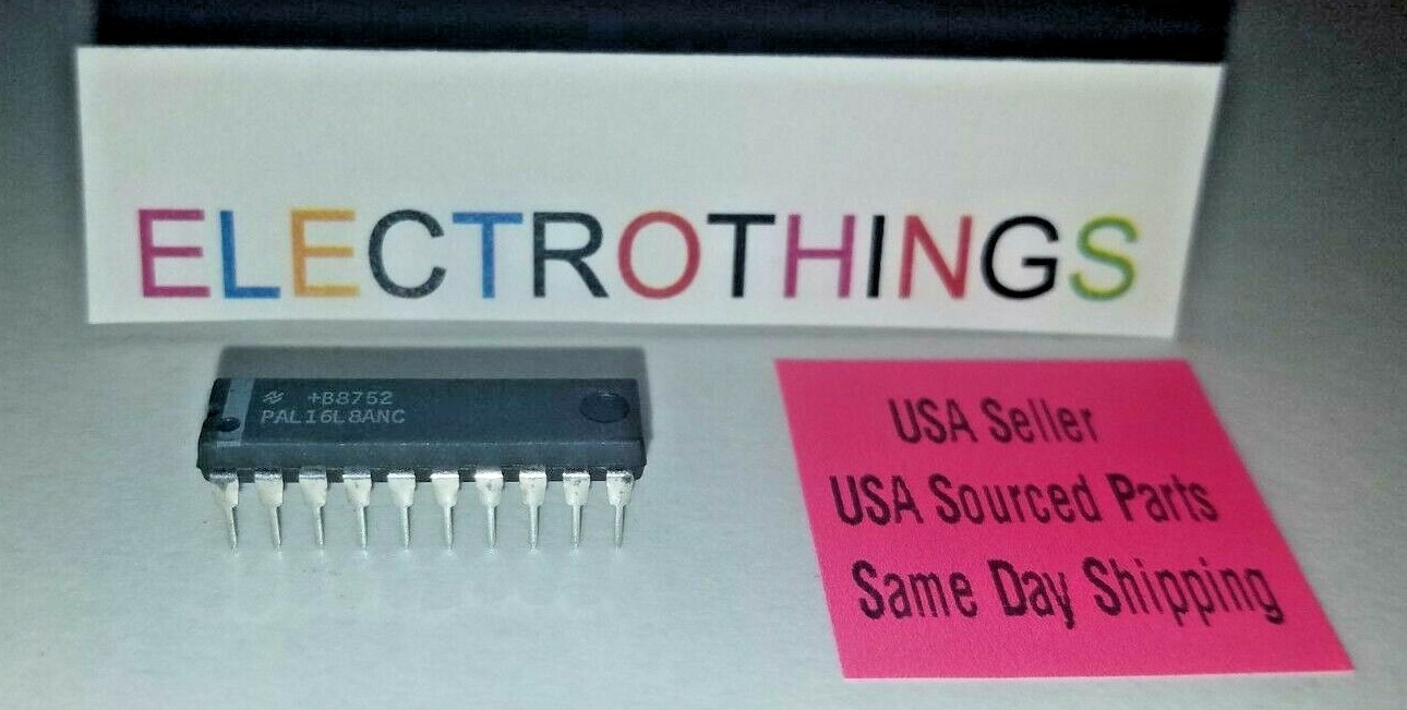 National Semiconductor PAL16L8ANC PAL16L8 DIP-20 Programmable Array Logic NOS
