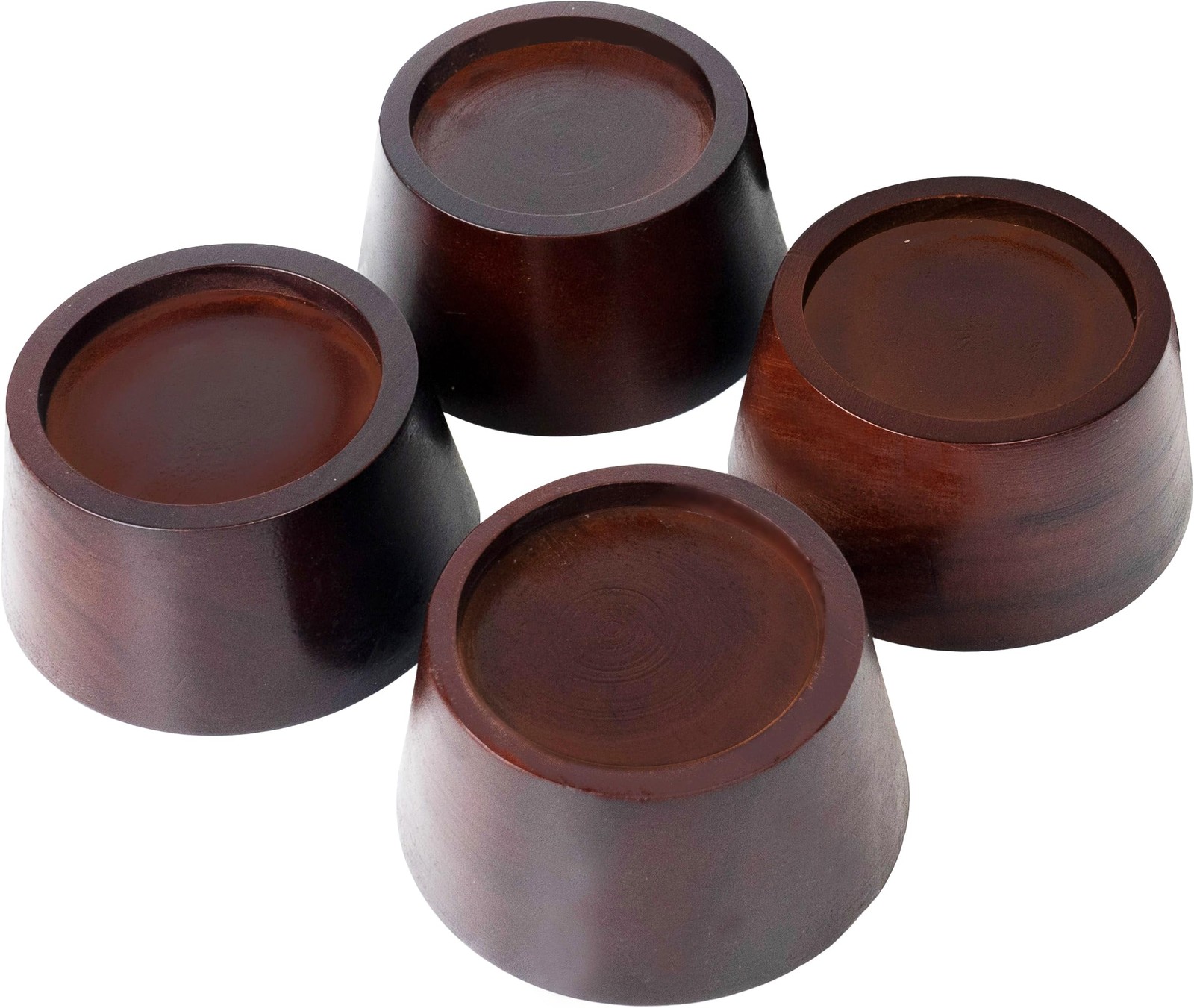 Bed Risers - Premium Pine Wood Furniture Risers Sturdy Lifts for Heavy-Duty S...