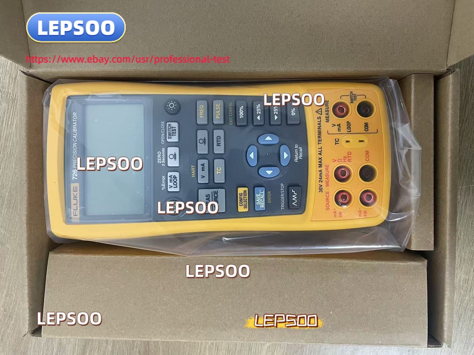 95%New Fluke 726 Multifunction Process Calibrator Calibrated /stock&pr